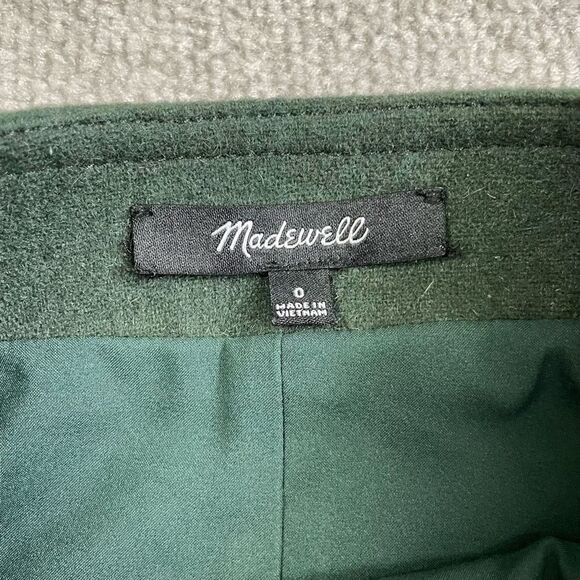 Madewell Forest Green Mini Skirt with Zippers - Picture 5 of 5